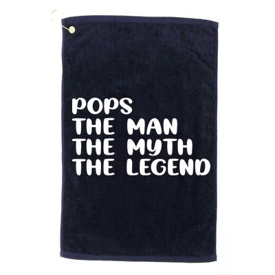 Pops The Man The Myth The Legend Golf Towel