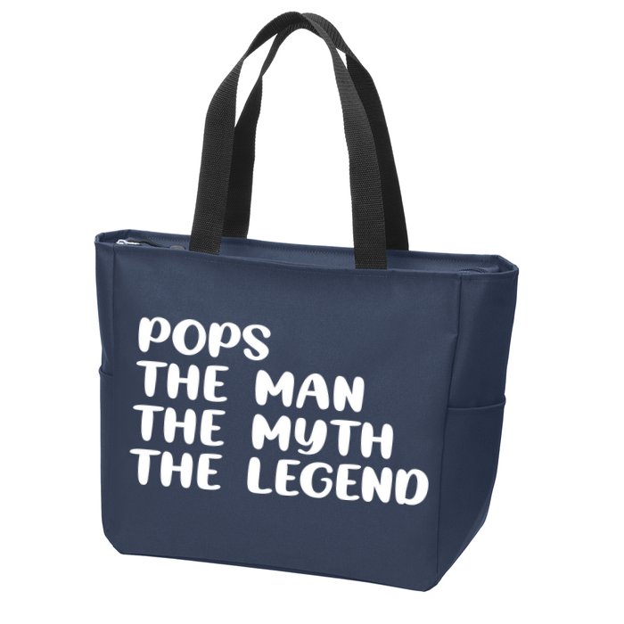 Pops The Man The Myth The Legend Zip Tote Bag