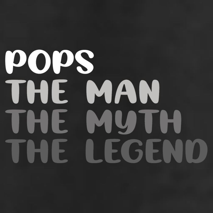 Pops The Man The Myth The Legend Garment-Dyed Fleece Hoodie