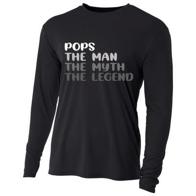 Pops The Man The Myth The Legend Cooling Performance Long Sleeve Crew