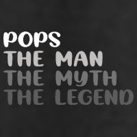 Pops The Man The Myth The Legend Golf Towel