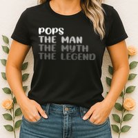 Pops The Man The Myth The Legend Womens T-Shirt