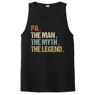 Pa The Myth Legend Meaningful Gift Dad Christmas Gift Meaningful Gift PosiCharge Competitor Tank