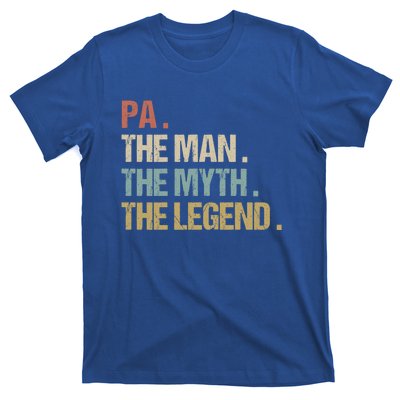 Pa The Myth Legend Meaningful Gift Dad Christmas Gift Meaningful Gift T-Shirt