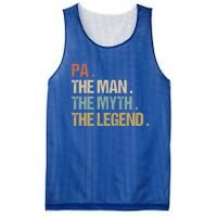 Pa The Myth Legend Meaningful Gift Dad Christmas Gift Meaningful Gift Mesh Reversible Basketball Jersey Tank