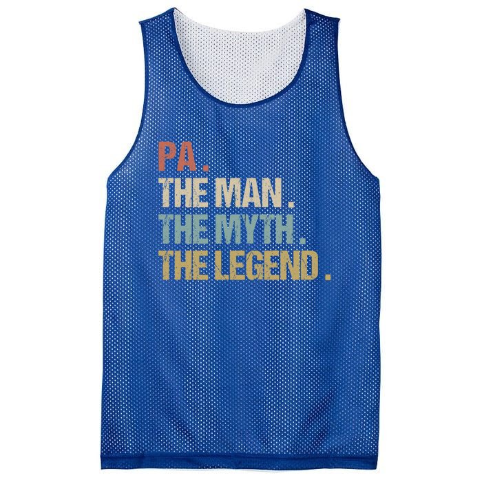 Pa The Myth Legend Meaningful Gift Dad Christmas Gift Meaningful Gift Mesh Reversible Basketball Jersey Tank