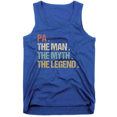 Pa The Myth Legend Meaningful Gift Dad Christmas Gift Meaningful Gift Tank Top