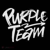 Purple Team Matching Team Spirit & Unity Purple Color Design Cooling Performance Crew T-Shirt
