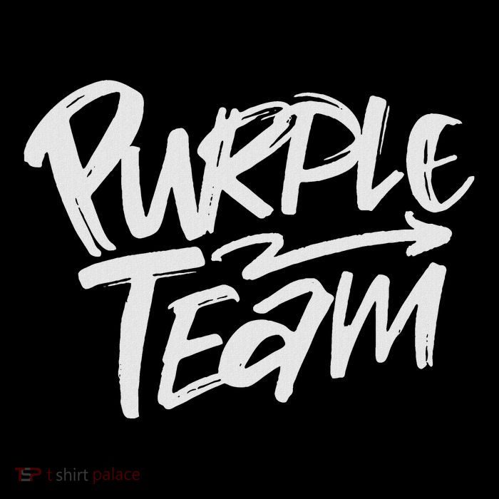Purple Team Matching Team Spirit & Unity Purple Color Design Cooling Performance Crew T-Shirt