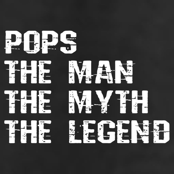 Pops The Man The Myth The Legend Garment-Dyed Fleece Hoodie