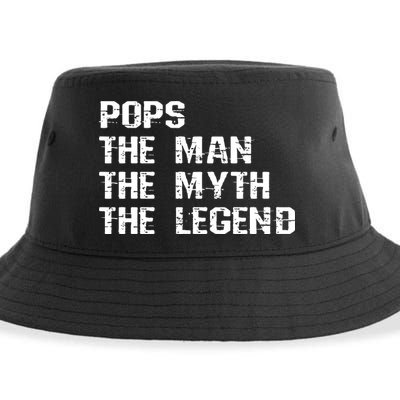 Pops The Man The Myth The Legend Sustainable Bucket Hat