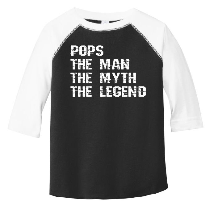 Pops The Man The Myth The Legend Toddler Fine Jersey T-Shirt