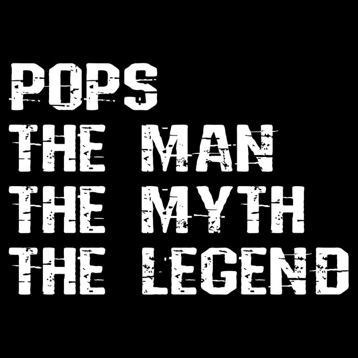 Pops The Man The Myth The Legend Cropped Pullover Crew