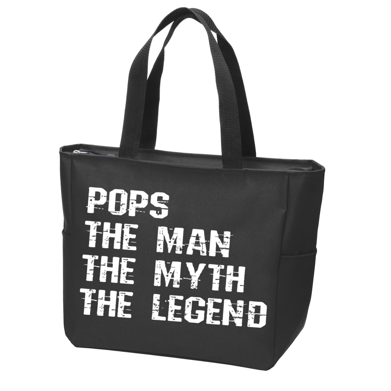 Pops The Man The Myth The Legend Zip Tote Bag