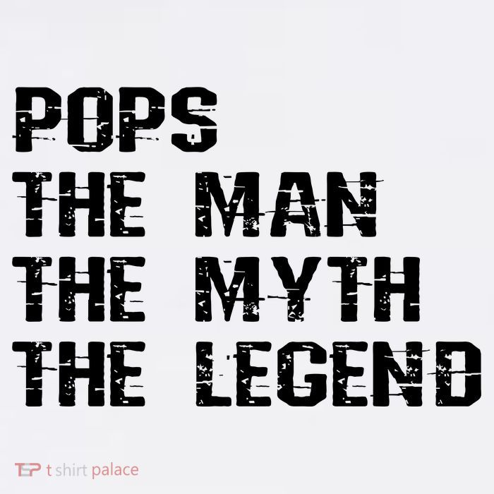 Pops The Man The Myth The Legend Garment-Dyed Sweatshirt