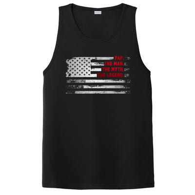 Pap The Myth Legend American Usa Flag Father’S Day Gift PosiCharge Competitor Tank