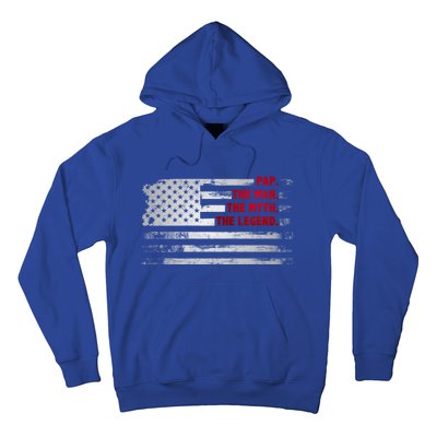 Pap The Myth Legend American Usa Flag Father’S Day Gift Hoodie