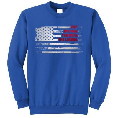 Pap The Myth Legend American Usa Flag Father’S Day Gift Sweatshirt