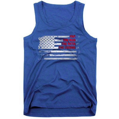 Pap The Myth Legend American Usa Flag Father’S Day Gift Tank Top