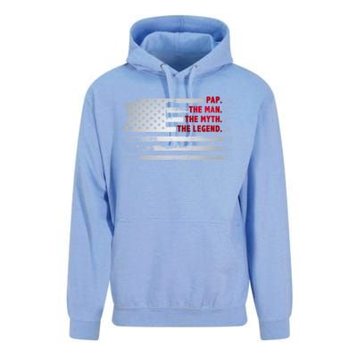 Pap The Myth Legend American Usa Flag Father’S Day Gift Unisex Surf Hoodie