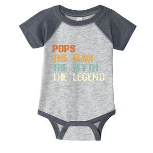 Pops The Man The Myth The Legend Infant Baby Jersey Bodysuit