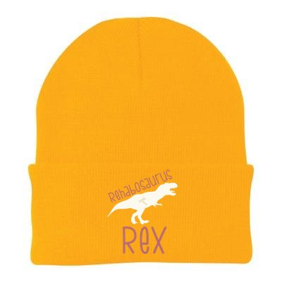 Physical Therapy Month Occupational Rehab Assistant Dinosaur Gift Knit Cap Winter Beanie