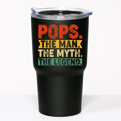 POPS THE MAN THE MYTH THE LEGEND Grandpa Gift For Dad Tumbler