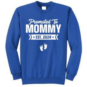 Promoted To Mommy Est 2024 Cool Gift For New Mommy Cool Gift Sweatshirt