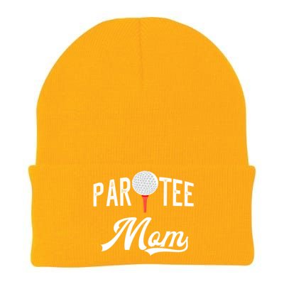 Par Tee Mom Funny Partee Golf Pun For Mom Gift Knit Cap Winter Beanie