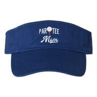 Par Tee Mom Funny Partee Golf Pun For Mom Gift Valucap Bio-Washed Visor