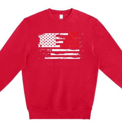 Papaw The Man Myth Legend American USA Flag Father’s Day Premium Crewneck Sweatshirt