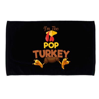 Pop Turkey Matching Family Group Thanksgiving Gifts  Microfiber Hand Towel