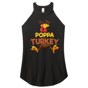 Poppa Turkey Matching Family Group Thanksgiving Gifts  Women's Perfect Tri Rocker Tank