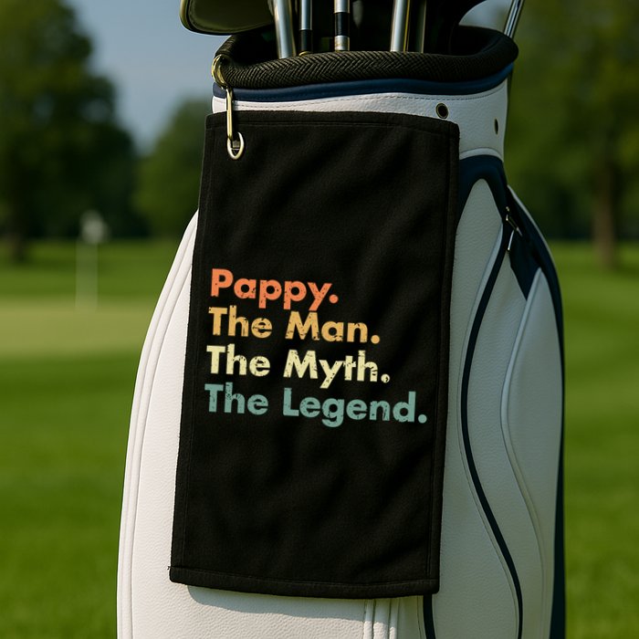Pappy The Man The Myth The Legend Father Dad Uncle Gift Golf Towel