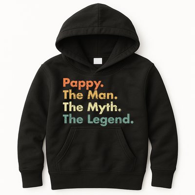 Pappy The Man The Myth The Legend Father Dad Uncle Gift Kids Hoodie