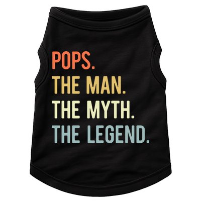 Pops The Man The Myth The Legend Retro Vintage Doggie Tank