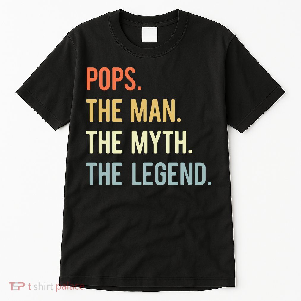 Pops The Man The Myth The Legend Retro Vintage Tall T-Shirt