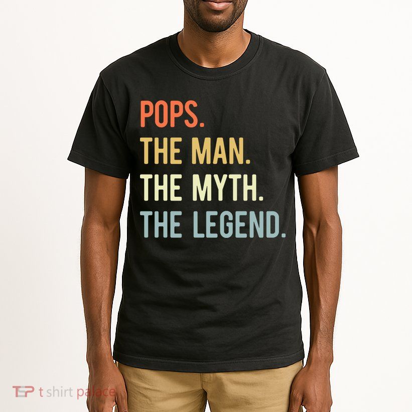 Pops The Man The Myth The Legend Retro Vintage Tall T-Shirt