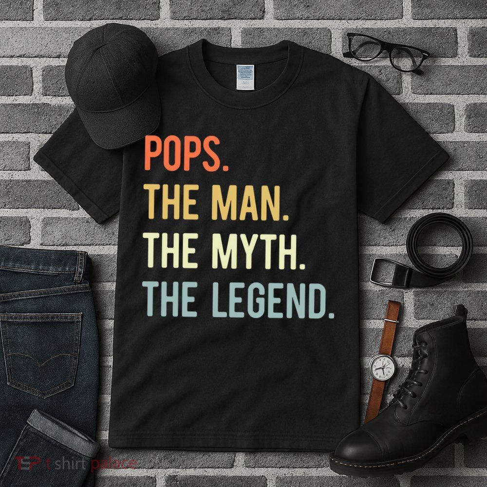 Pops The Man The Myth The Legend Retro Vintage Tall T-Shirt