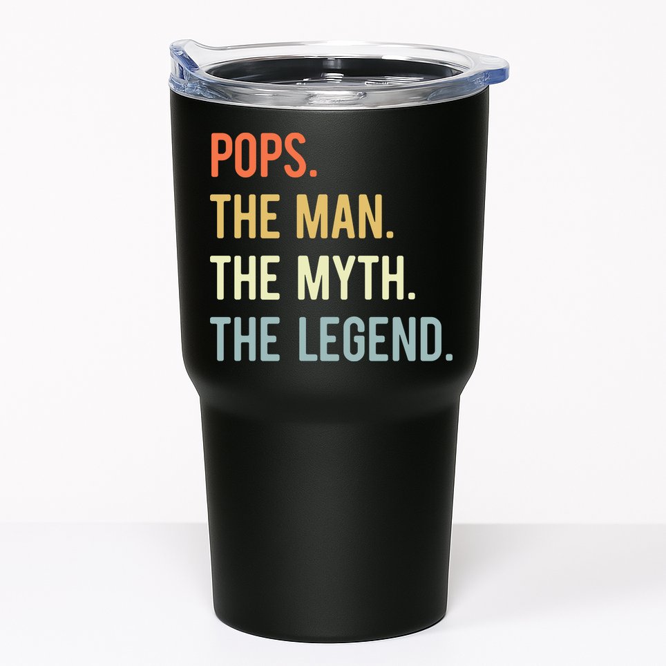 Pops The Man The Myth The Legend Retro Vintage Tumbler