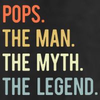 Pops The Man The Myth The Legend Retro Vintage Golf Towel