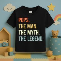 Pops The Man The Myth The Legend Retro Vintage Toddler T-Shirt