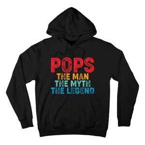 Pops The Man The Myth The Legend Fathers Day Grandpa Hoodie