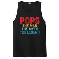 Pops The Man The Myth The Legend Fathers Day Grandpa PosiCharge Competitor Tank