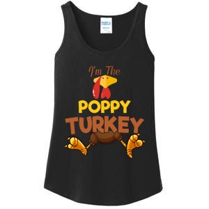 Poppy Turkey Matching Family Group Thanksgiving Gifts  Ladies Essential Tank