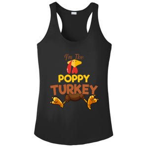 Poppy Turkey Matching Family Group Thanksgiving Gifts  Ladies PosiCharge Competitor Racerback Tank