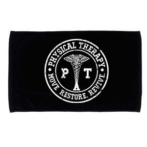 Physical Therapy Move Restore Revive PT Physical Therapist Microfiber Hand Towel