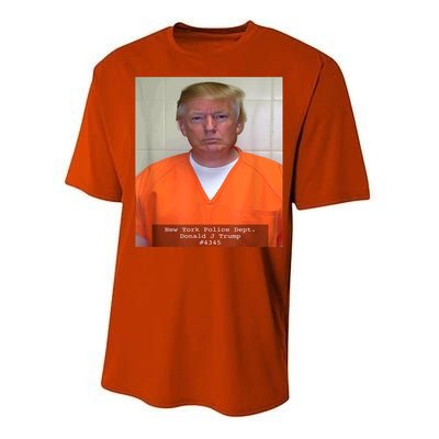 President Trump Mug Shot Performance Sprint T-Shirt