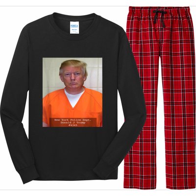 President Trump Mug Shot Long Sleeve Pajama Set