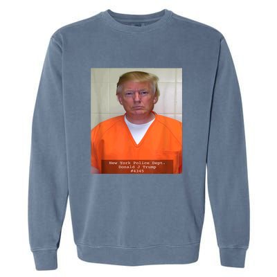 President Trump Mug Shot Garment-Dyed Sweatshirt